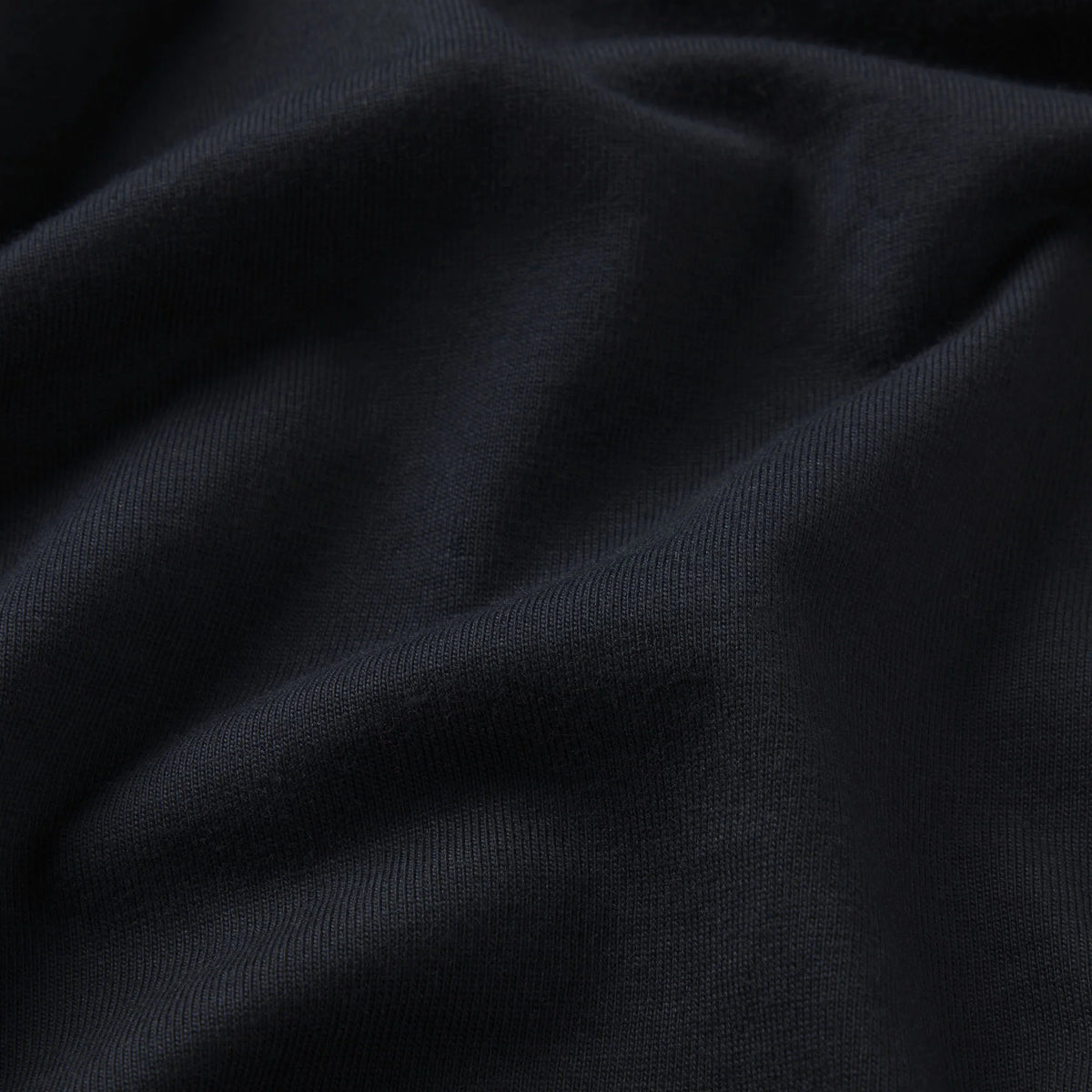 HEAVYWEIGHT COTTON MENS RELAXED CROPPED CREWNECK | OBSIDIAN