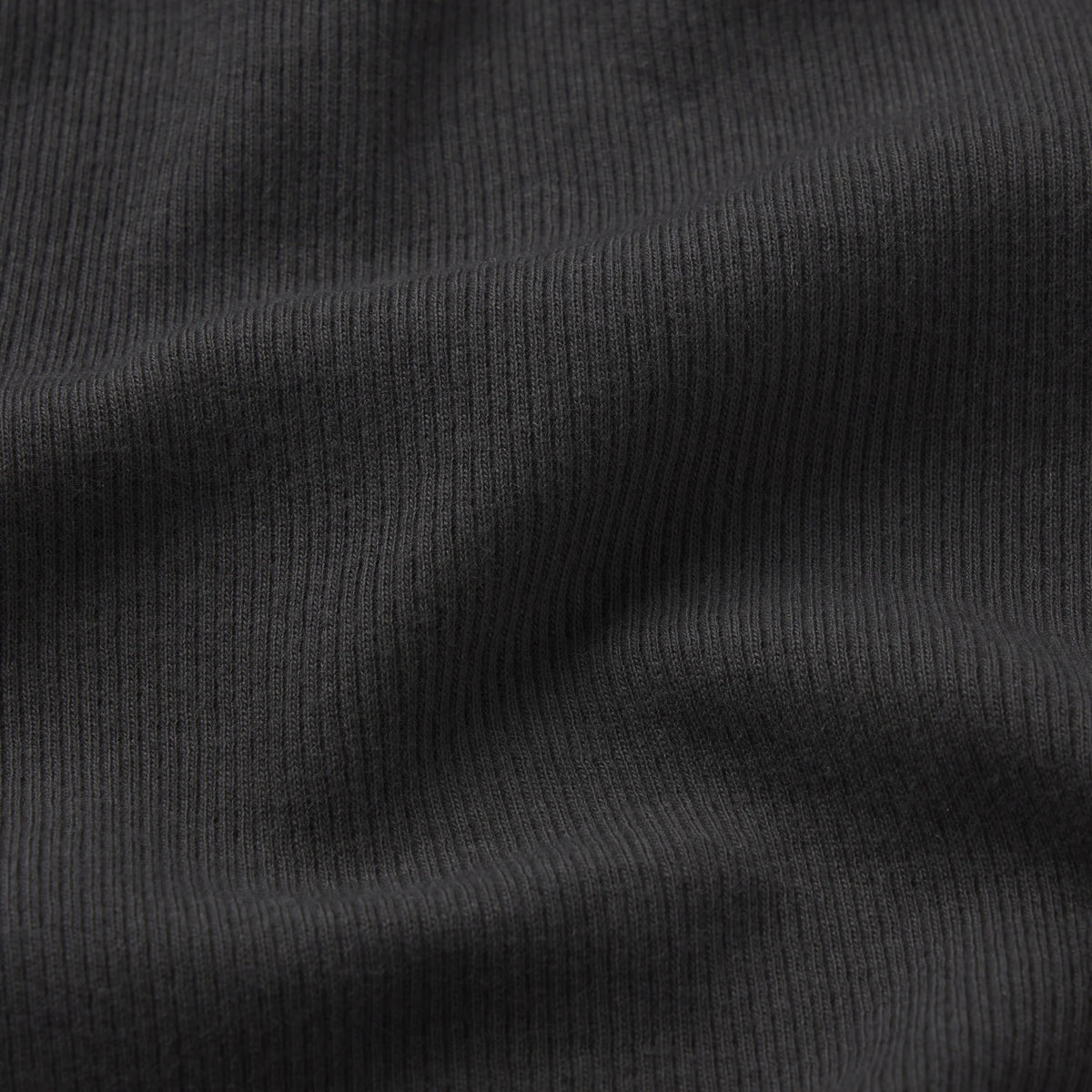 COTTON RIB ZIP UP TOP | SOOT
