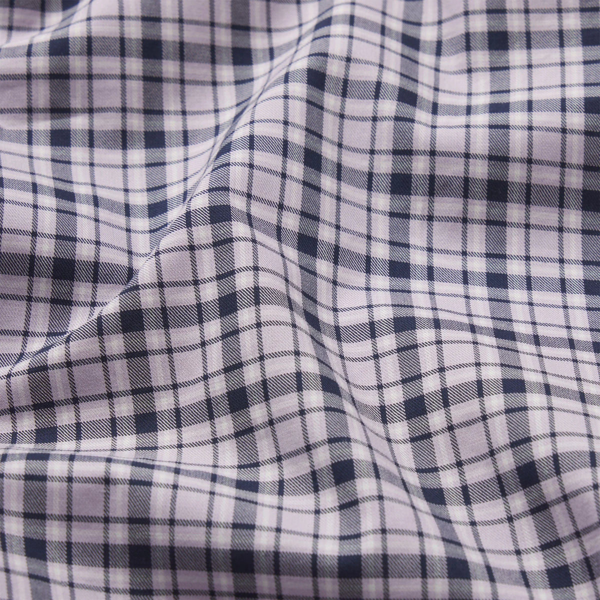 COTTON POPLIN SLEEP CROPPED BUTTON UP AND BLOOMER SET | IRIS MICA NAVY CHECK