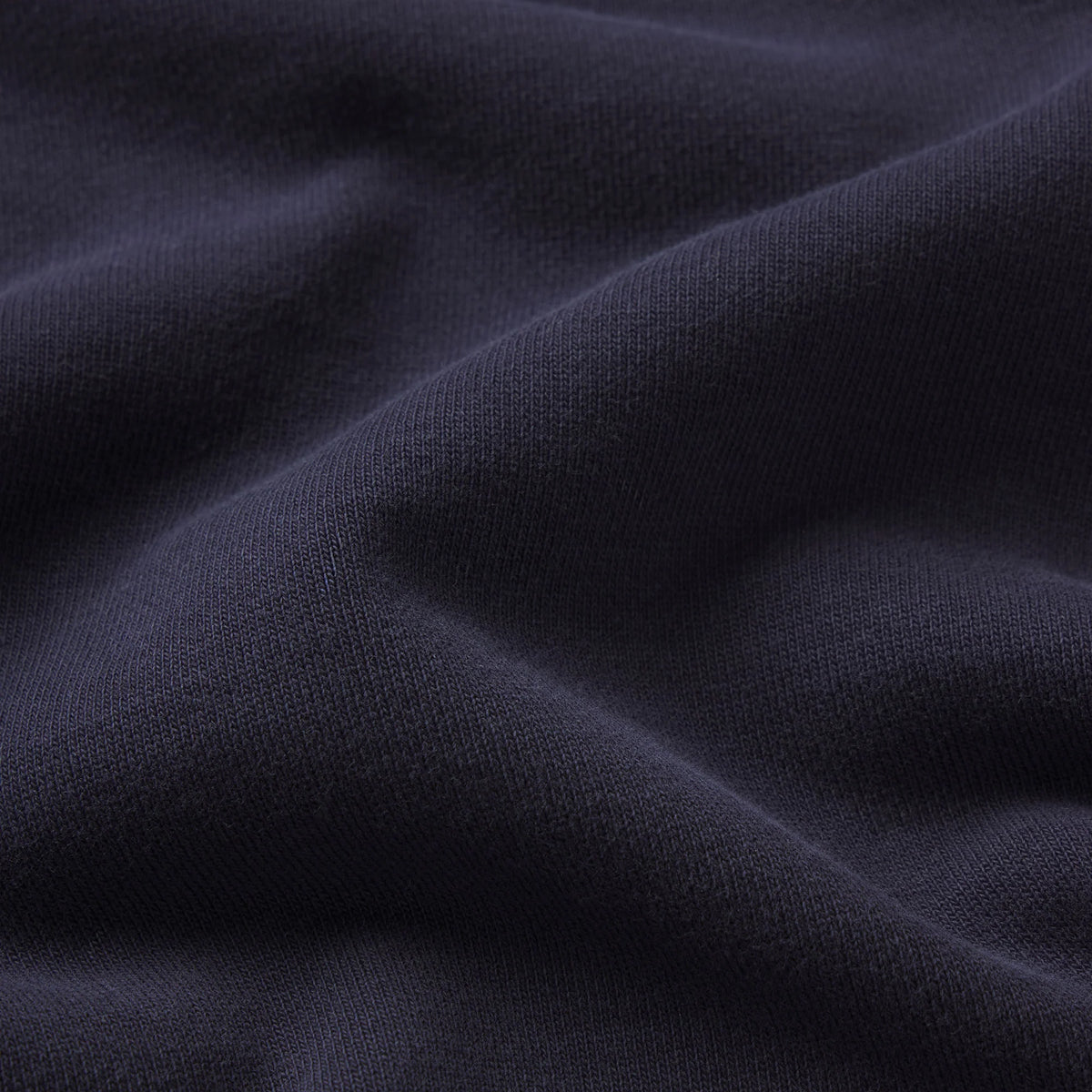 BOYFRIEND FLEECE OVERSIZED POLO | BLUE BLACK