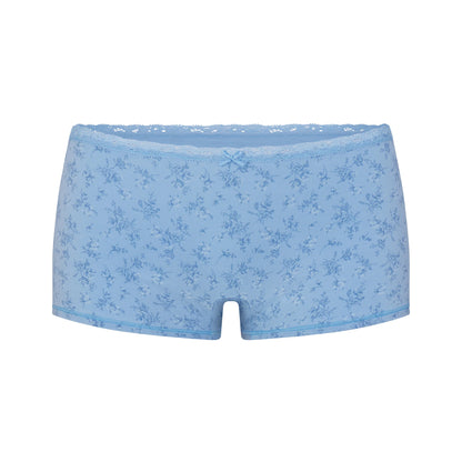 LIGHTWEIGHT COTTON LACE CAMI AND BOY SHORT SET | SURF DAINTY FLORAL PRINT