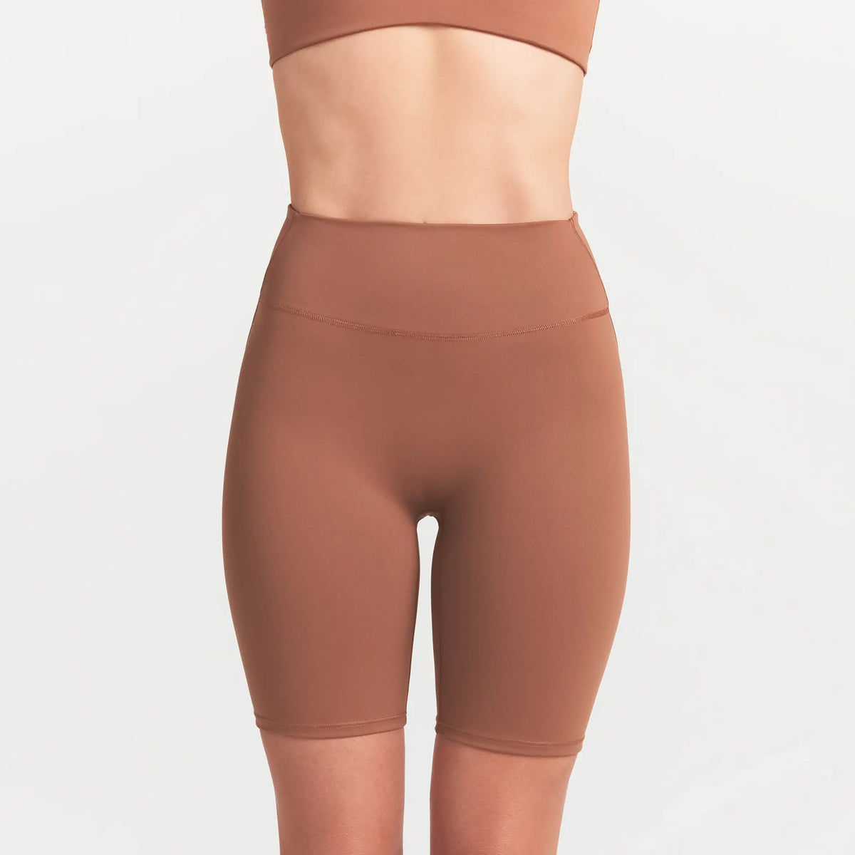 NikeSKIMS MATTE 7" BIKER SHORT | CAROB BROWN