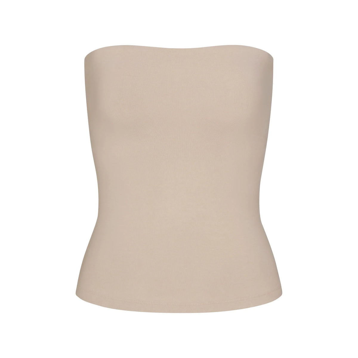 COTTON JERSEY TUBE TOP | STONE