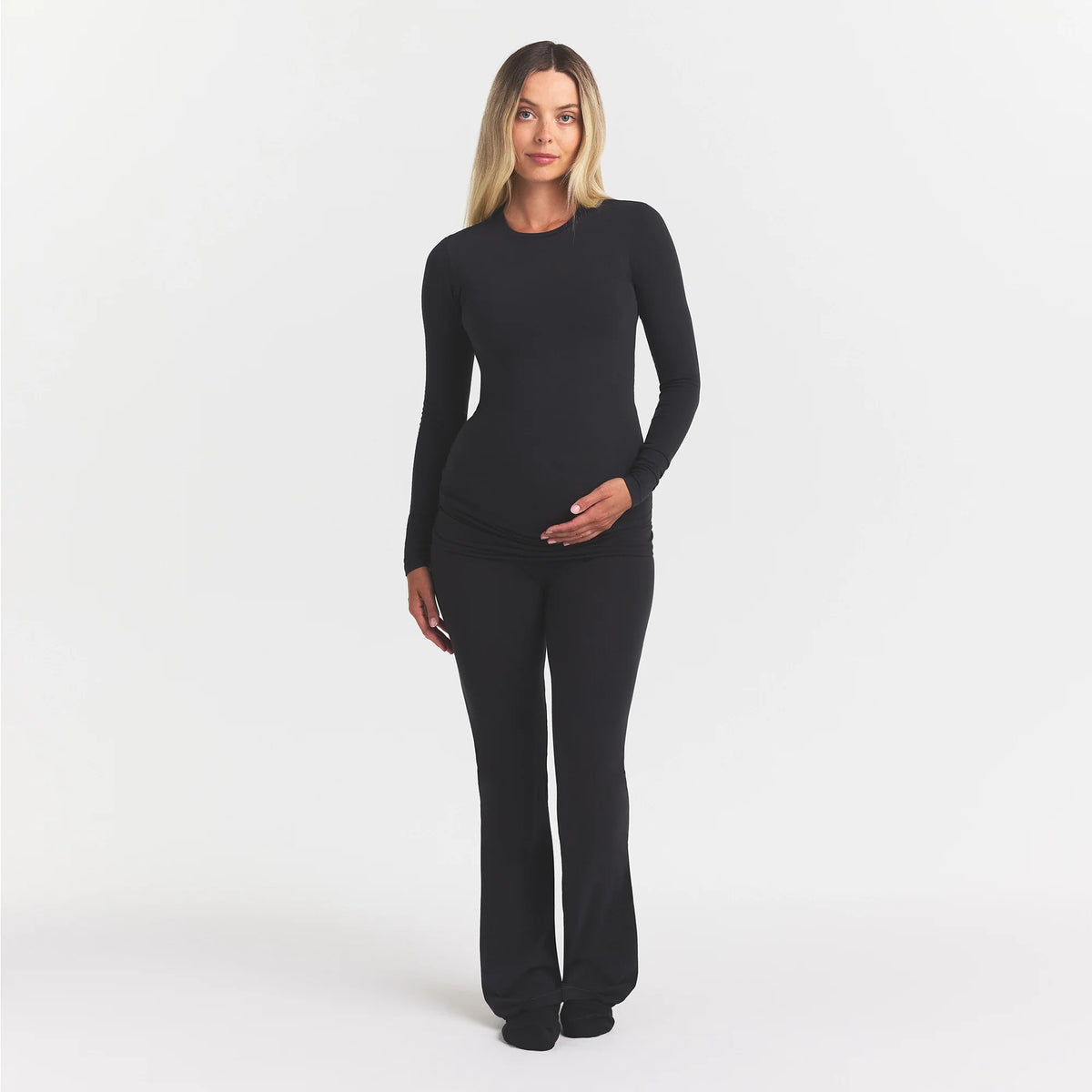 COTTON JERSEY MATERNITY FOLDOVER PANT | SOOT