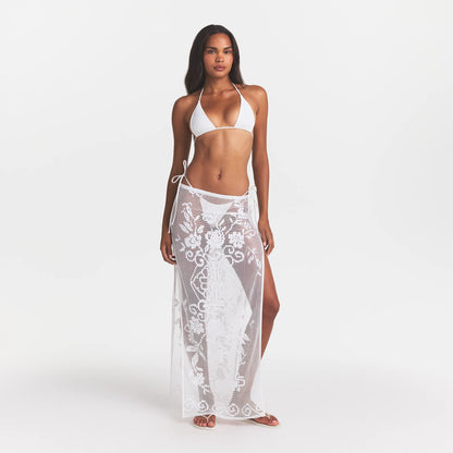 LACE COVER-UPS LONG SKIRT | SNOW