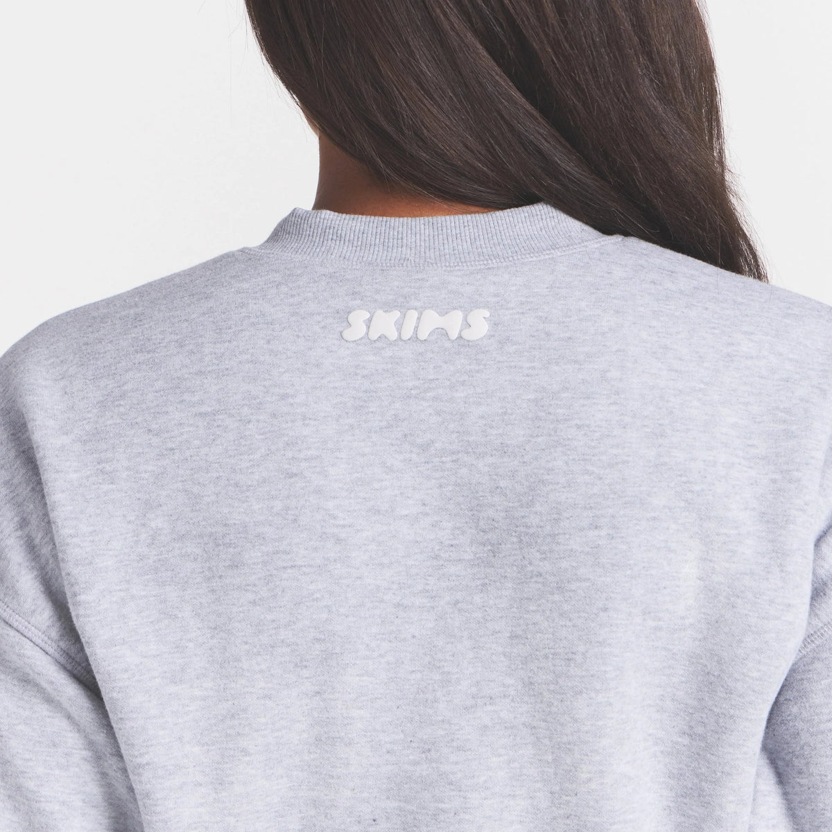COTTON FLEECE BOMBER JACKET | HEATHER GREY