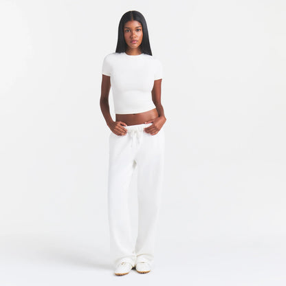 COTTON RIB T-SHIRT | MARBLE
