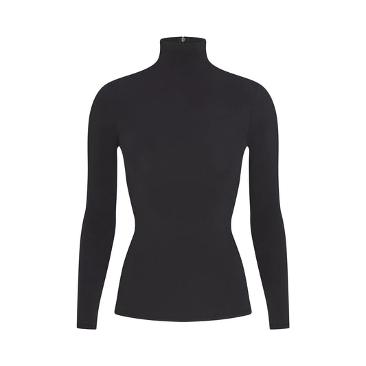 COTTON JERSEY TURTLENECK LONG SLEEVE | SOOT