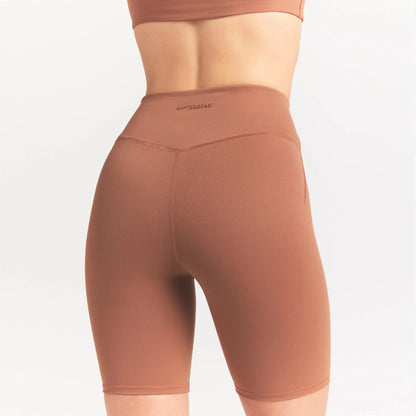 NikeSKIMS MATTE 7" BIKER SHORT | CAROB BROWN
