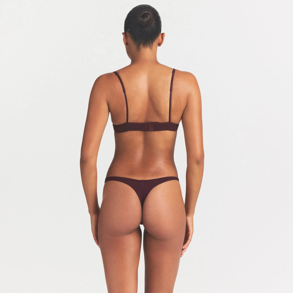 EVERYDAY COTTON UNLINED DEMI BRA | CURRANT