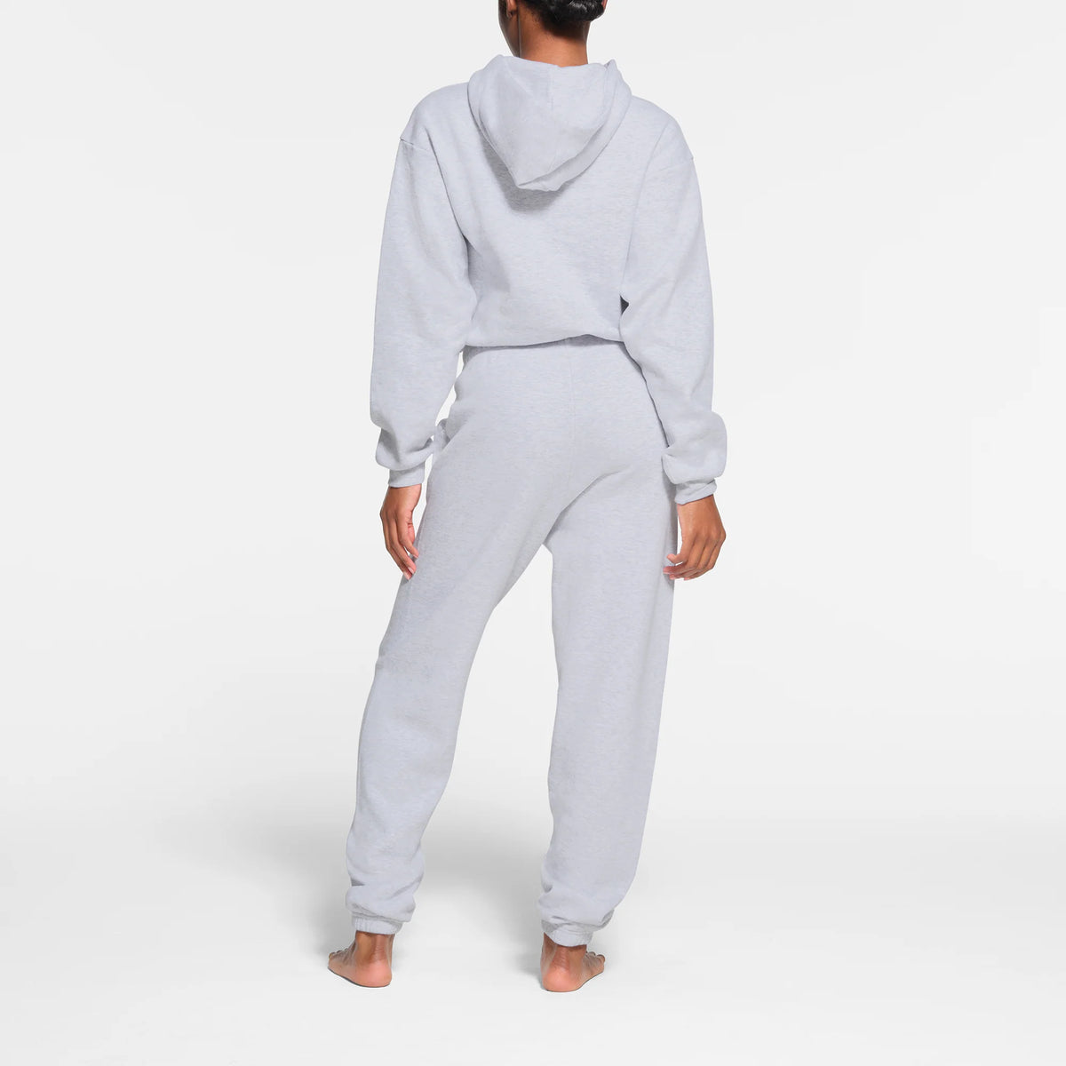 COTTON FLEECE JOGGER | LIGHT HEATHER GREY