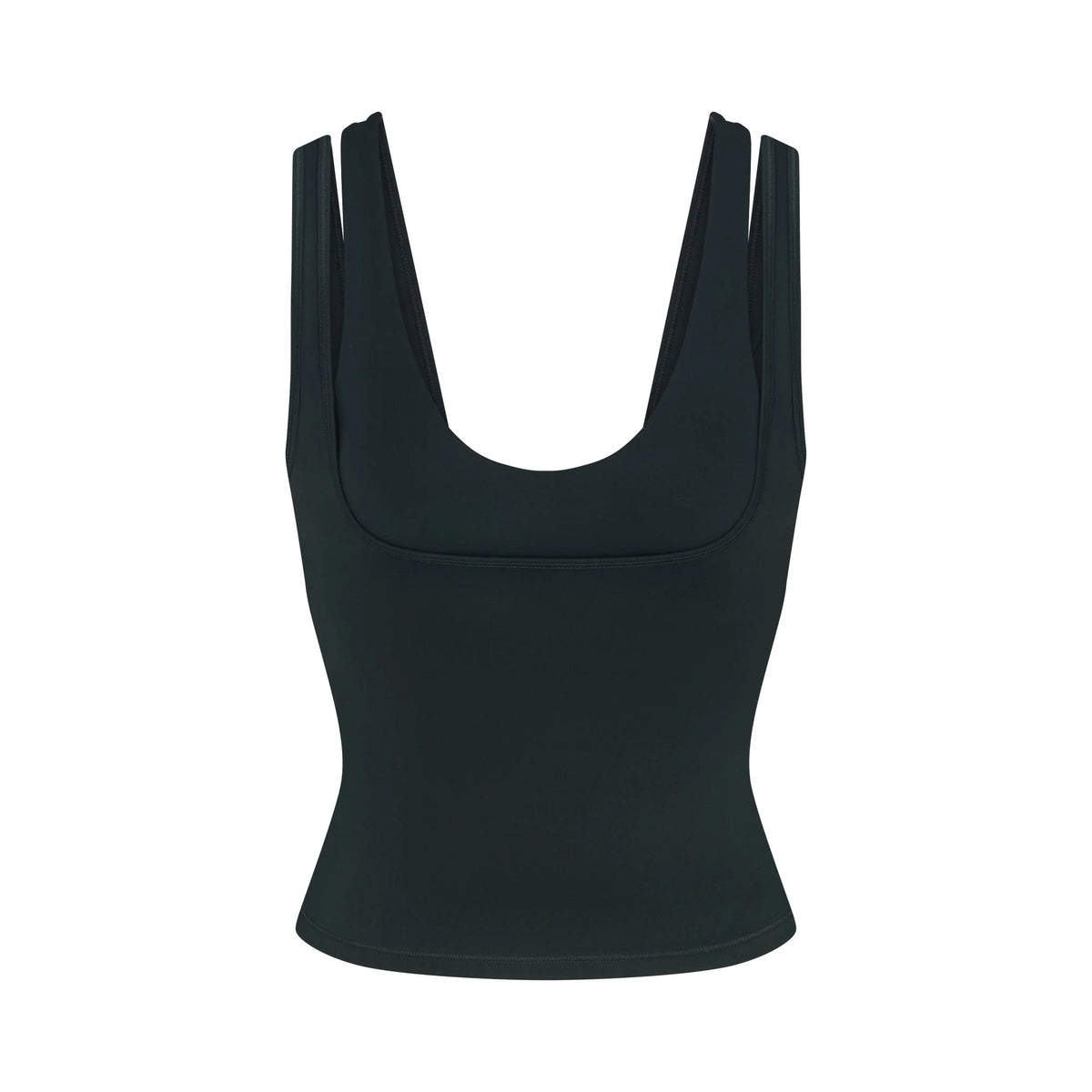 NikeSKIMS MATTE DOUBLE STRAP SCOOP TANK | DARK TEAL