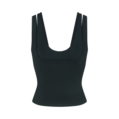 NikeSKIMS MATTE DOUBLE STRAP SCOOP TANK | DARK TEAL