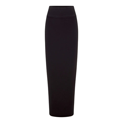 COTTON JERSEY FOLDOVER SKIRT | SOOT