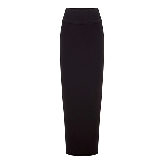 COTTON JERSEY FOLDOVER SKIRT | SOOT