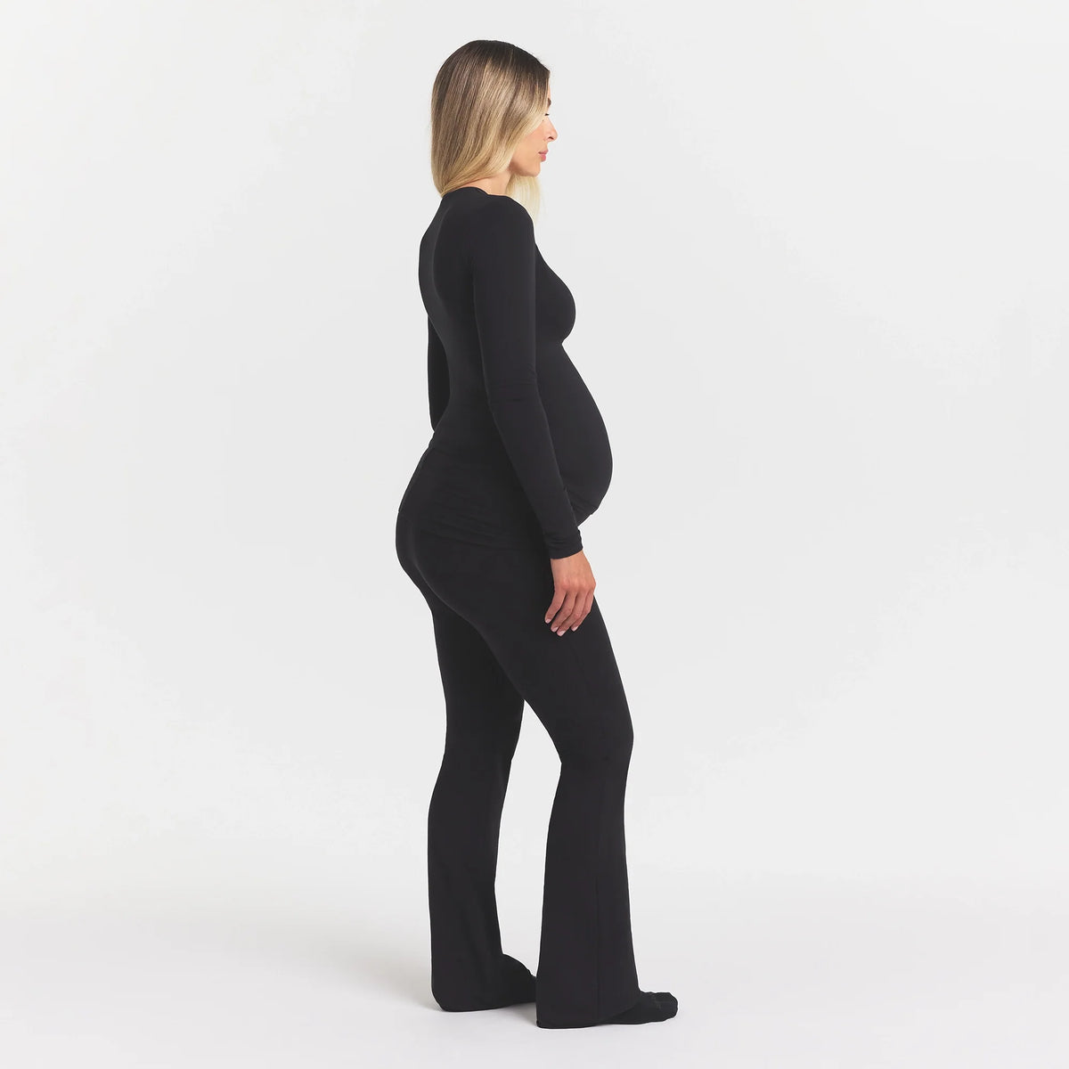 COTTON JERSEY MATERNITY FOLDOVER PANT | SOOT