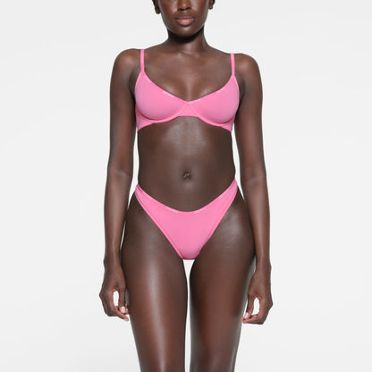COTTON LOGO DEMI BRA | SUGAR PINK