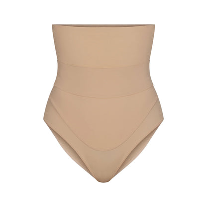 FITS EVERYBODY MATERNITY BANDED HIGH-WAISTED BRIEF | CLAY
