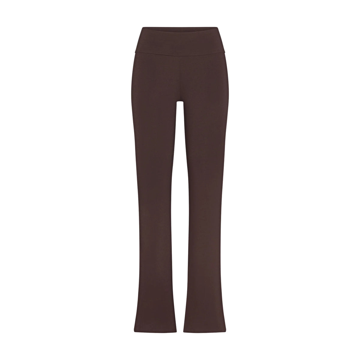 COTTON JERSEY FOLDOVER PANT | ESPRESSO