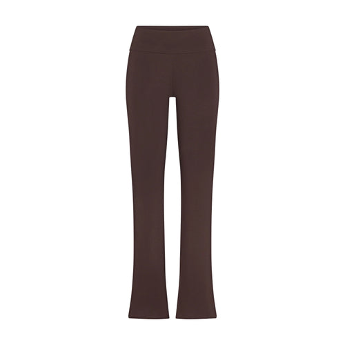 COTTON JERSEY FOLDOVER PANT | ESPRESSO