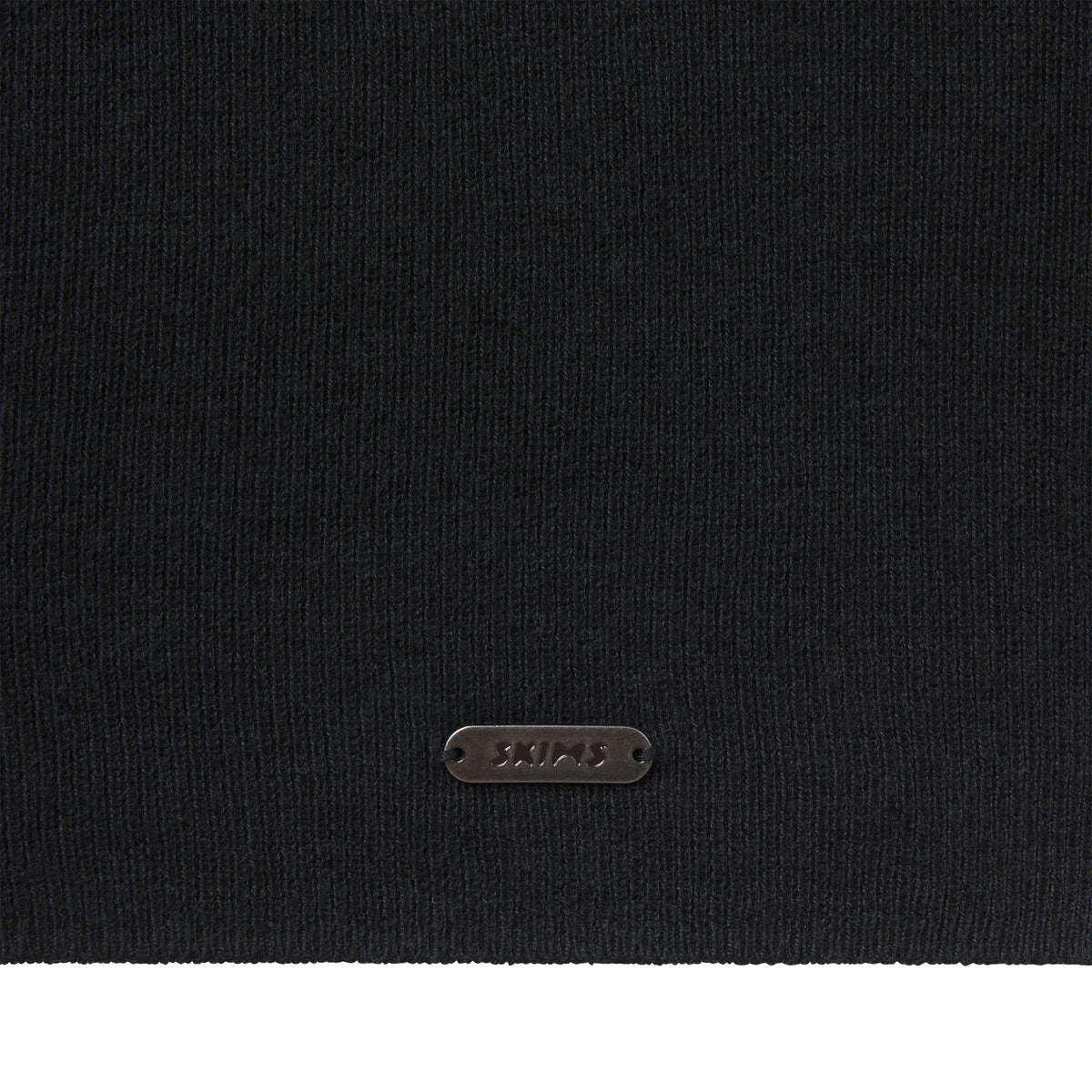 ESSENTIAL KNIT ROUNDED CROPPED CARDIGAN | ONYX