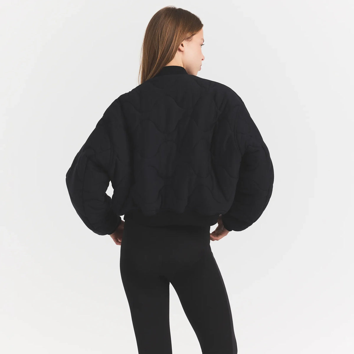NEOPRENE OUTERWEAR REVERSIBLE BOMBER JACKET | OBSIDIAN