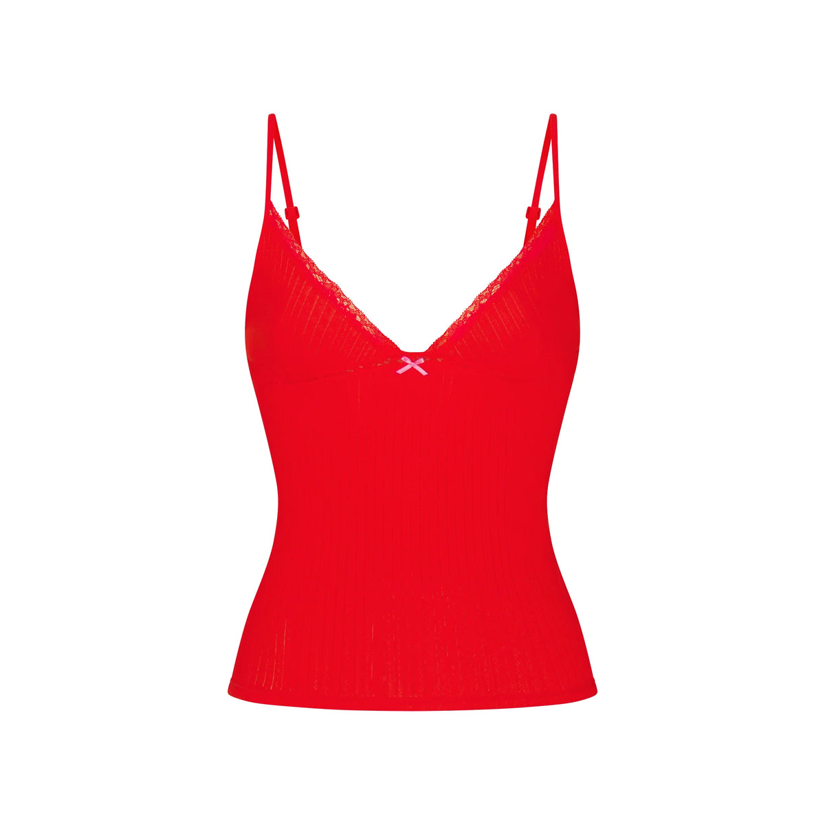 LIGHTWEIGHT COTTON POINTELLE LACE CAMI AND BOY SHORT SET | RUBY TONAL
