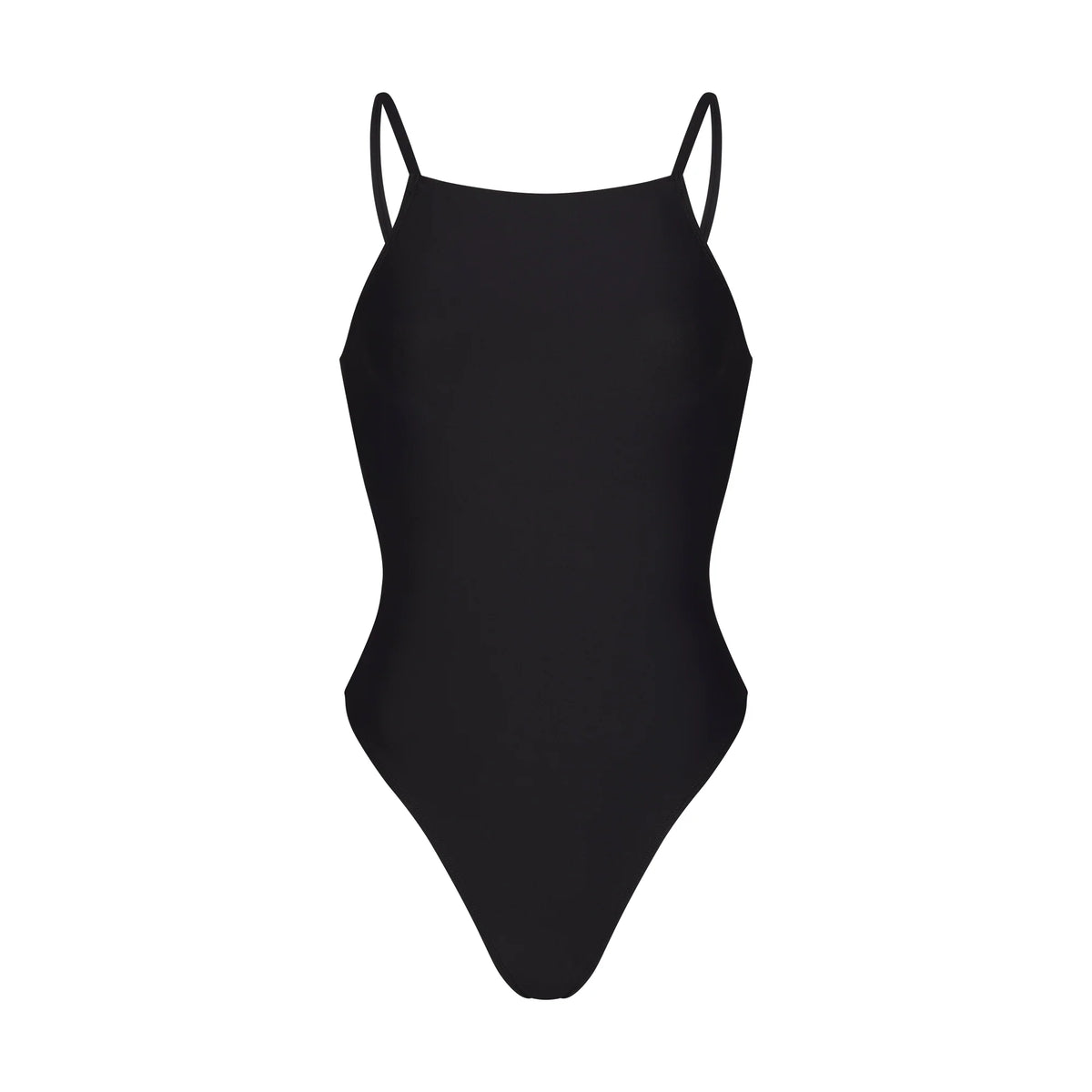 ICONIC SWIM HIGH NECK ONE PIECE | OBSIDIAN