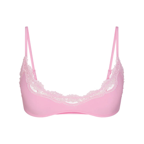 FITS EVERYBODY LACE SCOOP BRALETTE | BUBBLE GUM TONAL