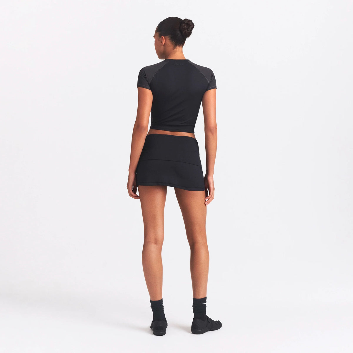 NikeSKIMS AIRY DRI-FIT™ FOLDOVER SKORT | OBSIDIAN