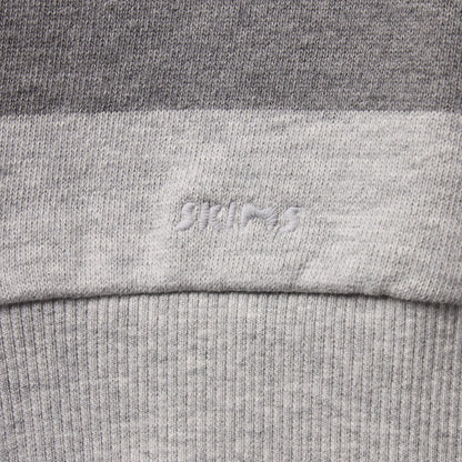 BOYFRIEND FLEECE OVERSIZED POLO | GREY HEATHER MULTI