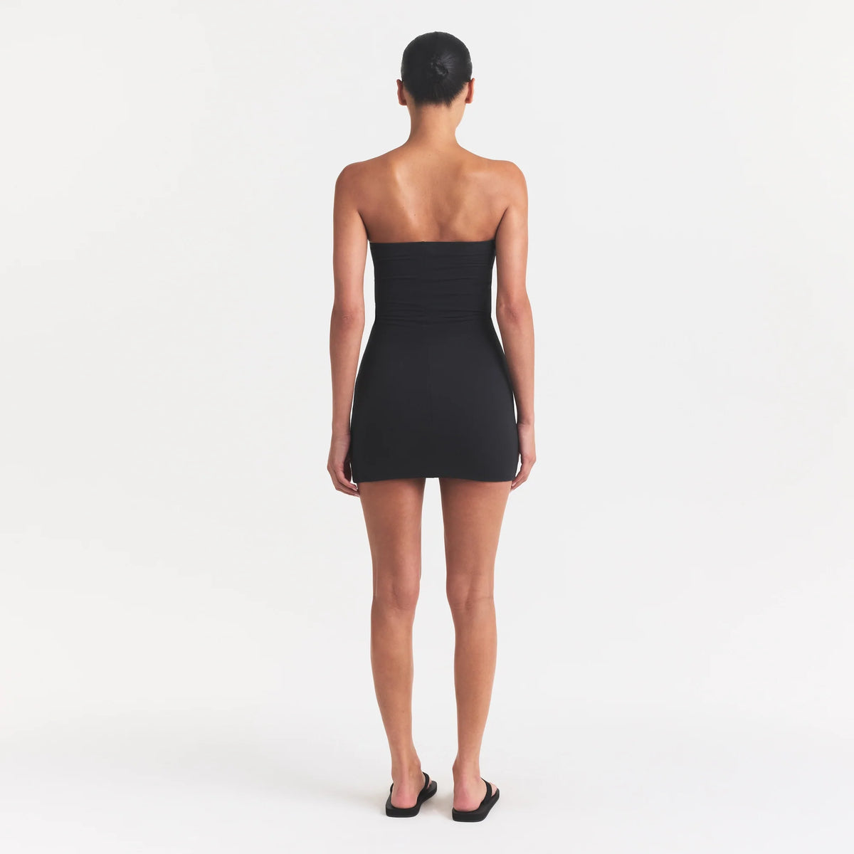 COTTON JERSEY MINI TUBE DRESS | SOOT
