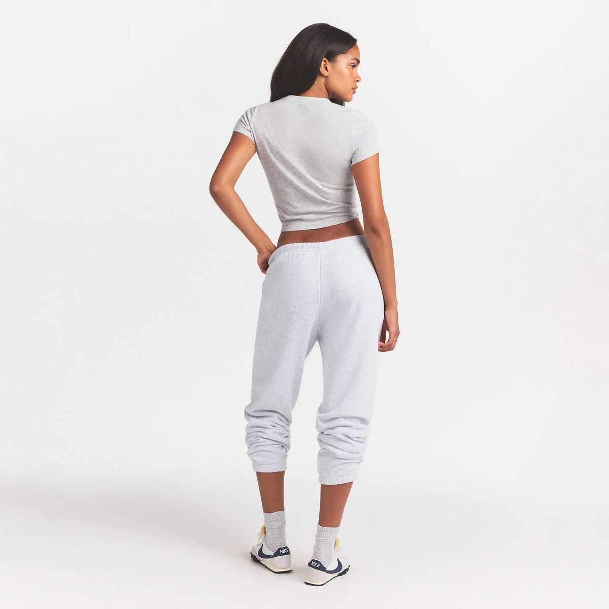 COTTON FLEECE JOGGER | LIGHT HEATHER GREY