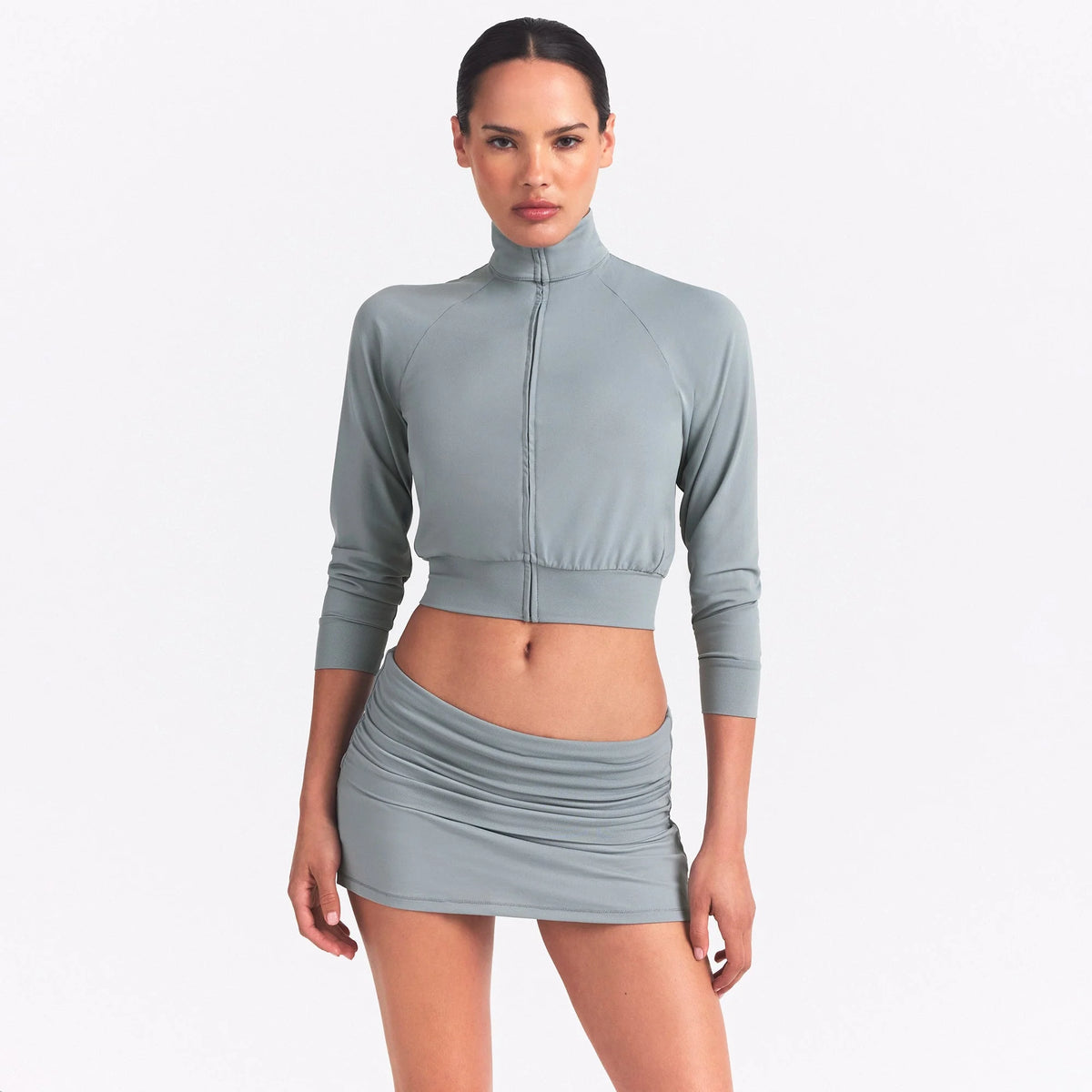 NikeSKIMS AIRY DRI-FIT™ FOLDOVER SKORT | WASHED PACIFIC
