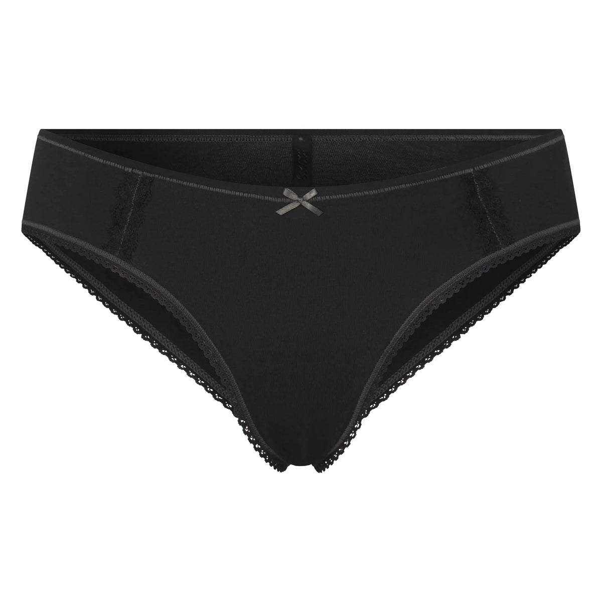 LIGHTWEIGHT COTTON LACE HIPSTER | SOOT TONAL
