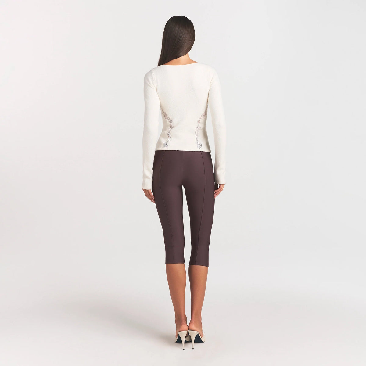LACE KNIT LONG SLEEVE CARDIGAN | SUGAR
