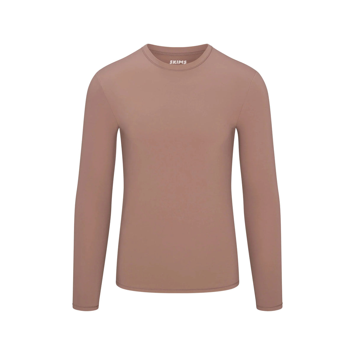 FITS EVERYBODY MENS SLIM LONG SLEEVE T-SHIRT | UMBER