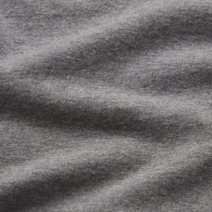 COTTON JERSEY LONG SLEEVE T-SHIRT | DARK HEATHER GREY