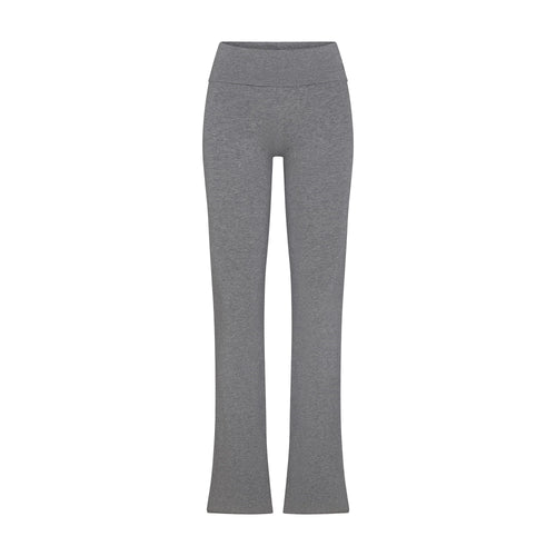 COTTON JERSEY FOLDOVER PANT | DARK HEATHER GREY