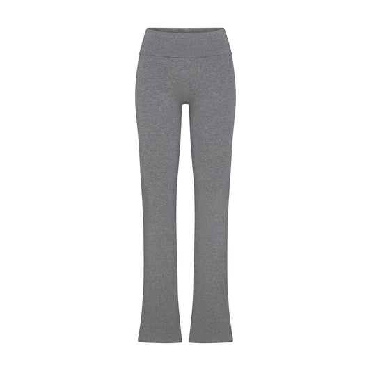 COTTON JERSEY FOLDOVER PANT | DARK HEATHER GREY