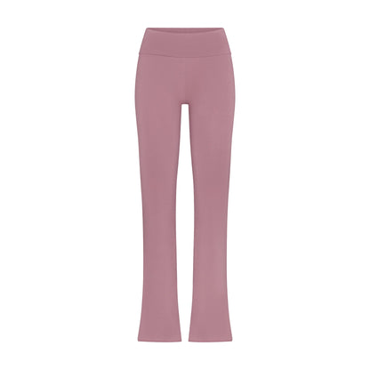 COTTON JERSEY FOLDOVER PANT | MUTED MAUVE