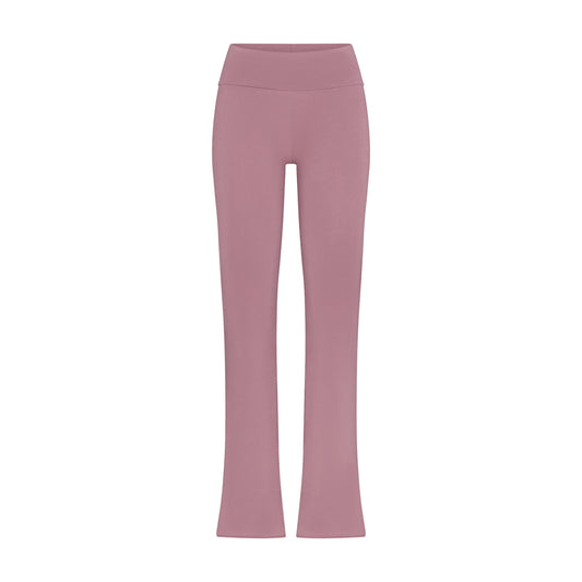 COTTON JERSEY FOLDOVER PANT | MUTED MAUVE