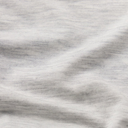 COTTON FLEECE SHRUNKEN CARDIGAN | LIGHT HEATHER GREY