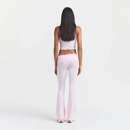 COTTON JERSEY FOLDOVER PANT | CHERRY BLOSSOM