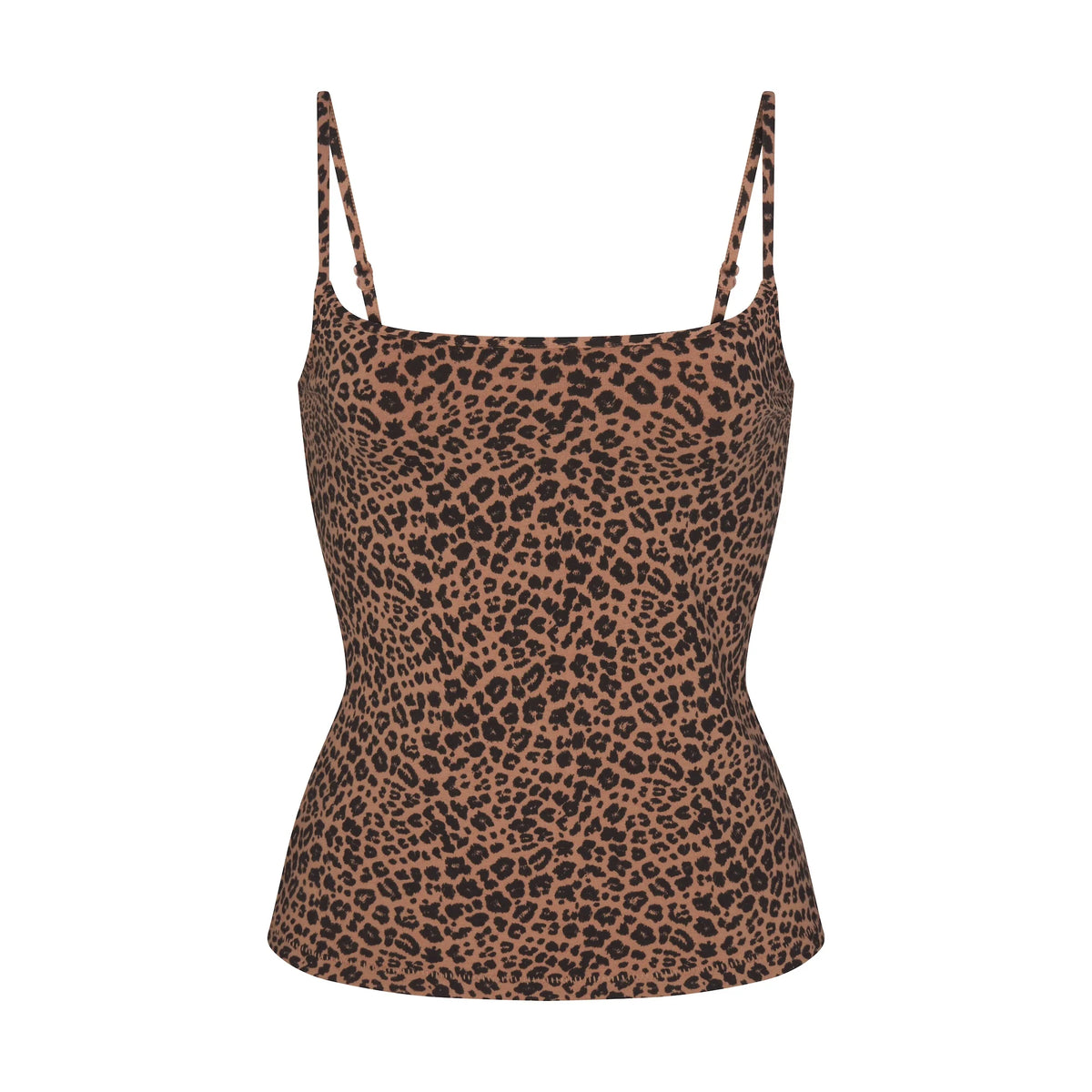 COTTON JERSEY SCOOP NECK CAMI | SIENNA NATURAL LEOPARD