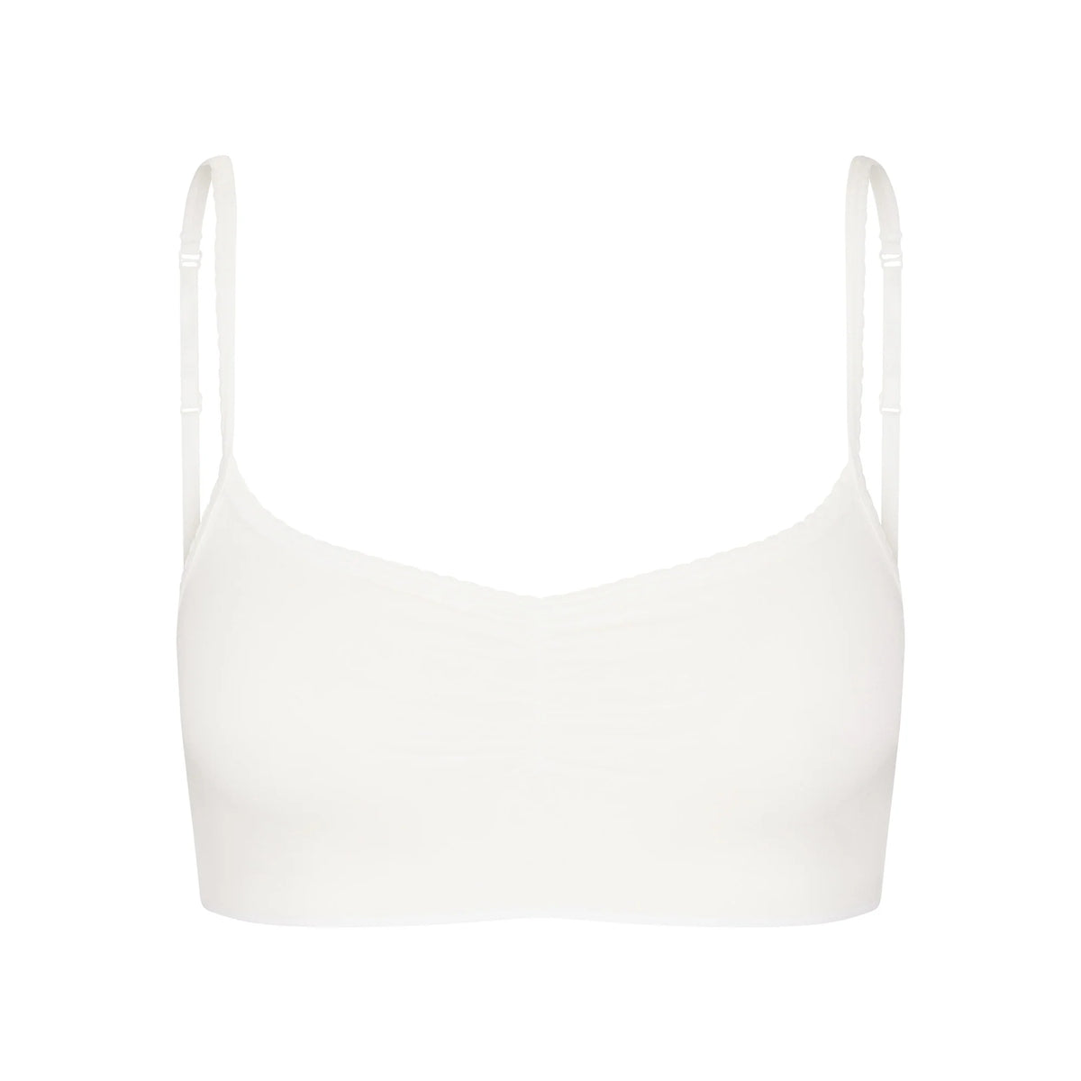 MICRO POINTELLE SCOOP BRALETTE | MARBLE