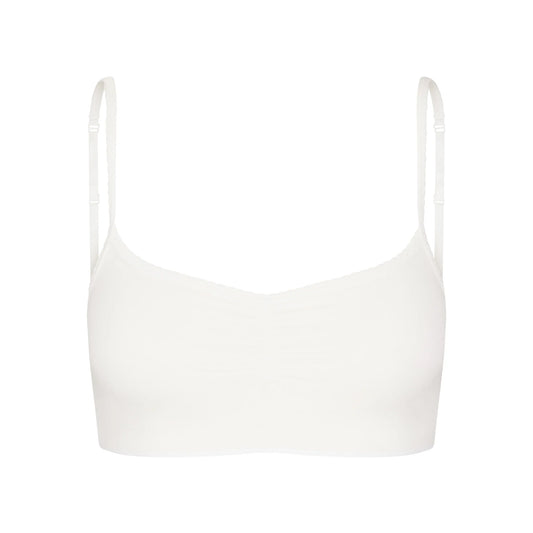 MICRO POINTELLE SCOOP BRALETTE | MARBLE