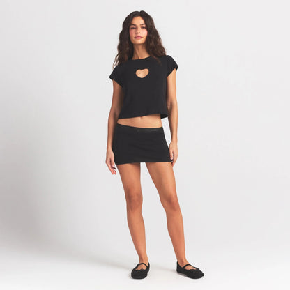 LOGO POINTELLE MICRO SKORT | SOOT