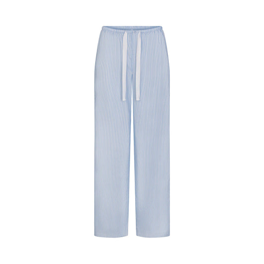 COTTON POPLIN SLEEP OVERSIZED PANT | MARINA MESH STRIPE