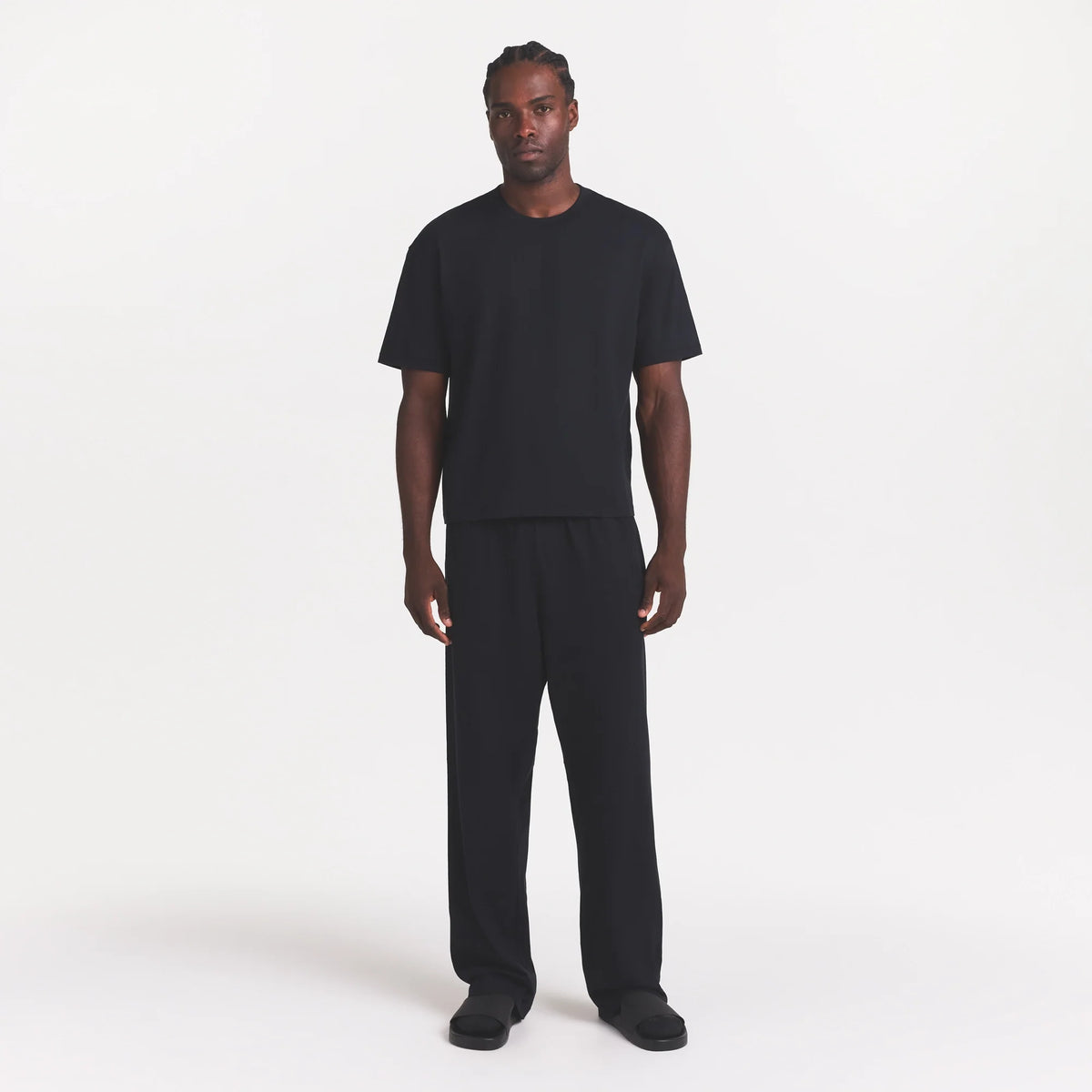 HEAVYWEIGHT COTTON MENS RELAXED PANT | OBSIDIAN